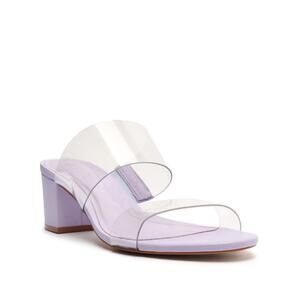 SCHUTZ Victorie Nappa Leather & Vinyl Sandal